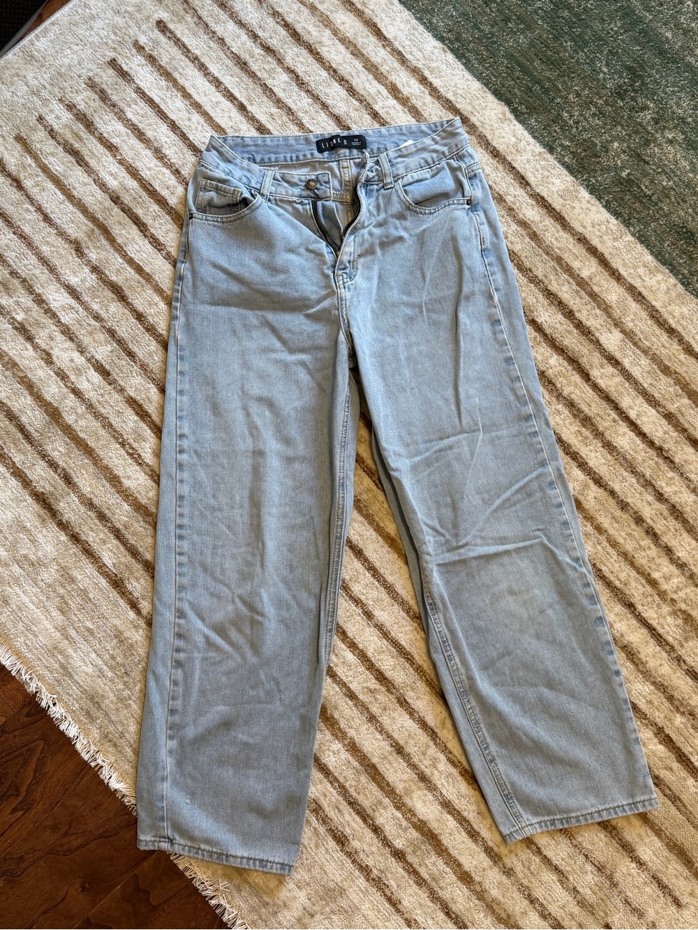 Lioness Straight Leg Jeans in Light Blue